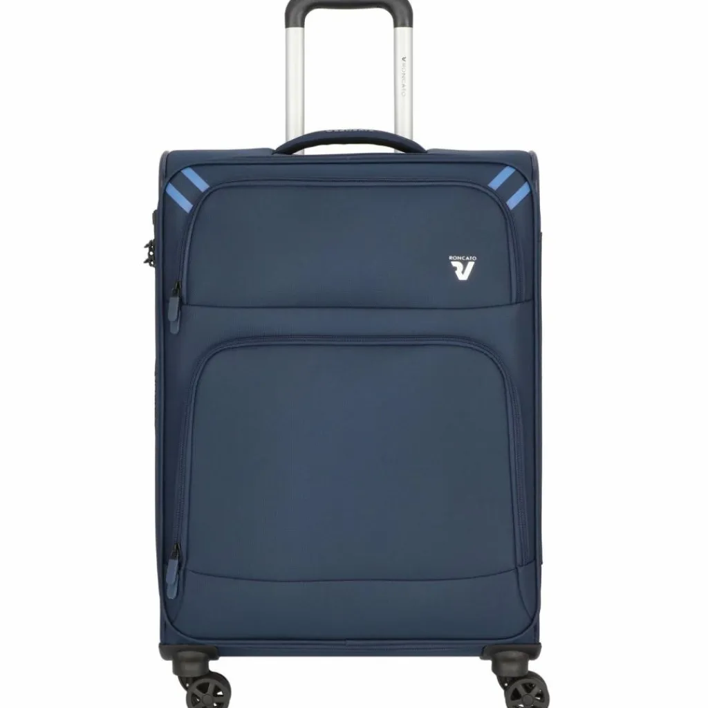 Best Roncato Twin 4 Rollen Trolley M 65 cm blu notte