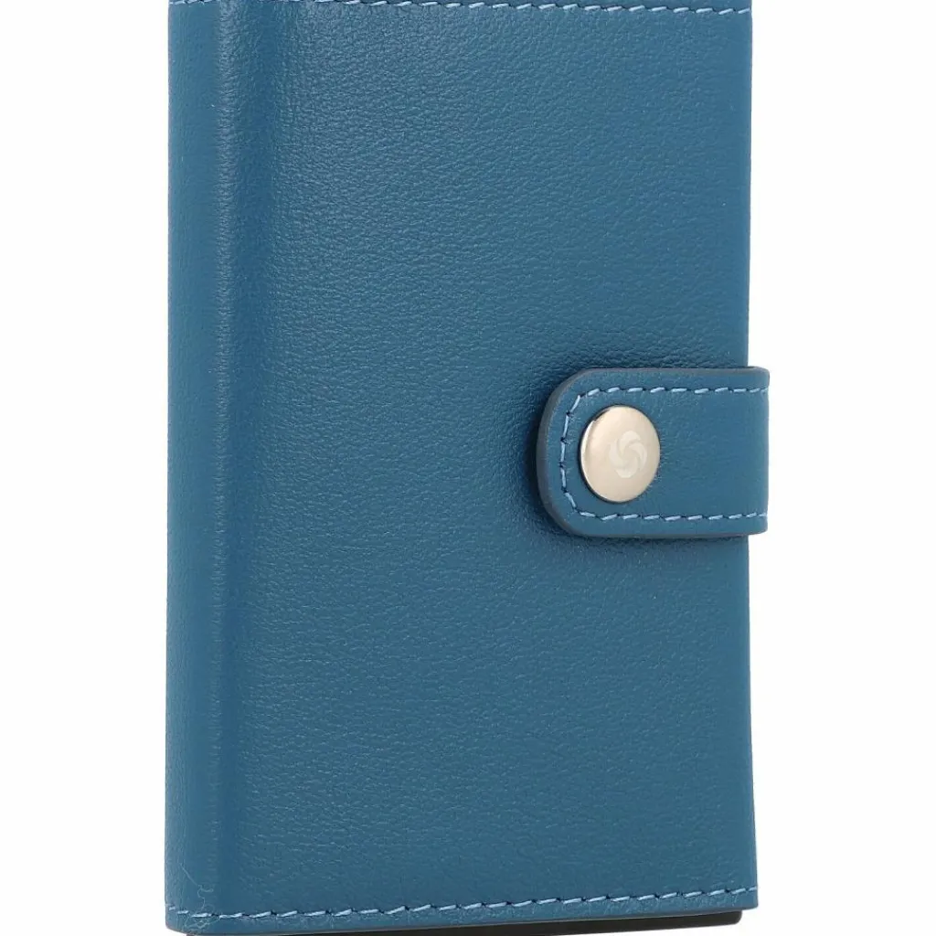 Samsonite Visitenkartenetuis<Alu Fit Kreditkartenetui RFID Leder 6,5 cm blue