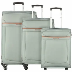 Samsonite Koffersets Als Weichgepäck|Koffersets 3-Teilig<Anafi 4-Rollen Kofferset 3-teilig mit Dehnfalte super leicht forest grey