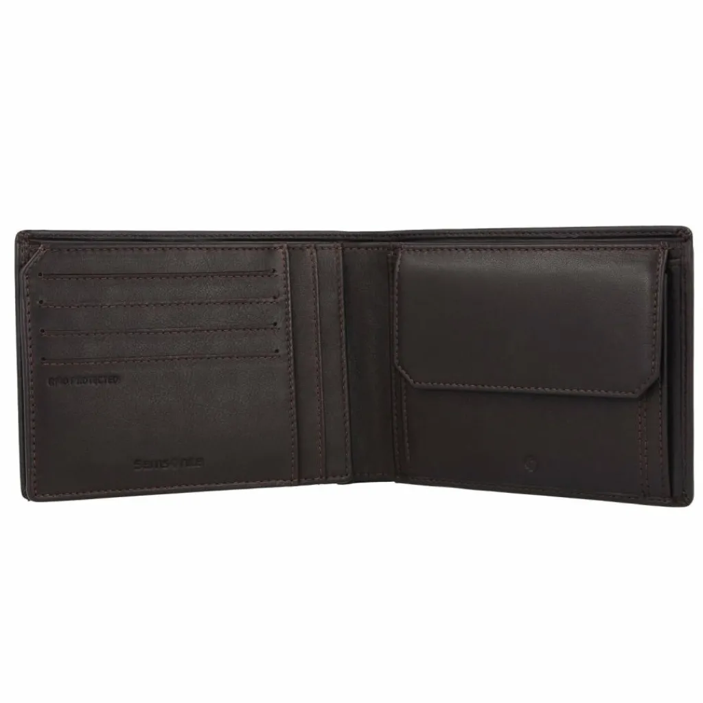 Hot Samsonite Attack 2 Geldbörse RFID Leder 13 cm ebony brown