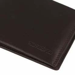 Samsonite Herrengeldbörsen Querformat<Attack 2 Geldbörse RFID Schutz Leder 11.5 cm ebony brown
