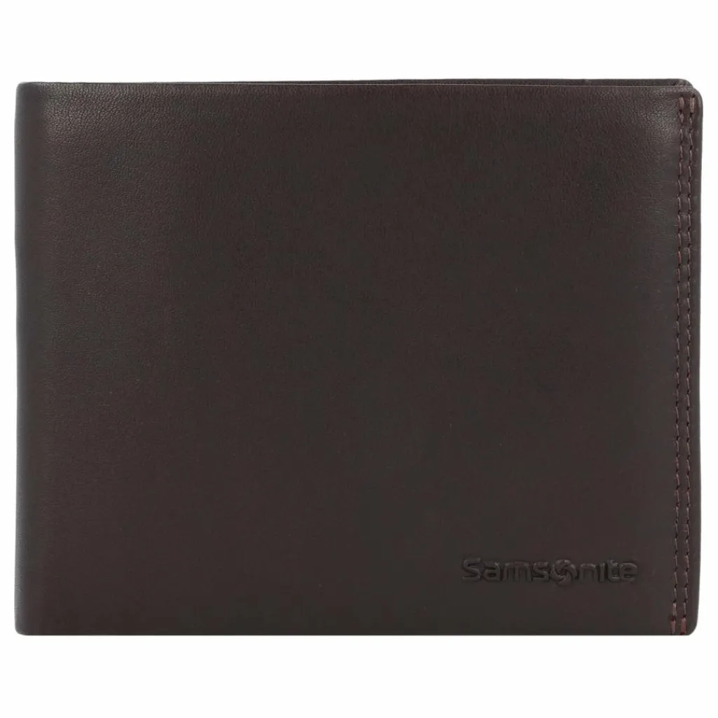 Clearance Samsonite Attack 2 Geldbörse RFID Leder 12 cm ebony brown