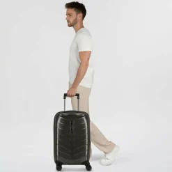 Samsonite Hartgepäck Kabinengepäck|4-Rollen Kabinentrolleys<Attrix 4 Rollen Kabinentrolley 55 cm mit Dehnfalte anthracite