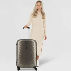 Clearance Samsonite Attrix 4 Rollen Trolley 75 cm dune