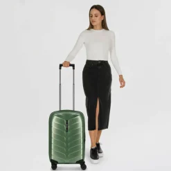Online Samsonite Attrix 4 Rollen Kabinentrolley 55 cm mit Dehnfalte basil green