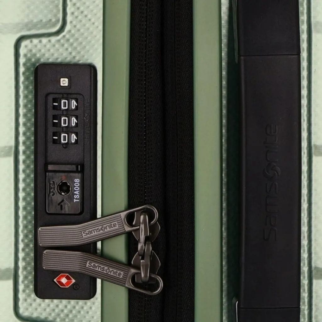 Online Samsonite Attrix 4 Rollen Kabinentrolley 55 cm mit Dehnfalte basil green