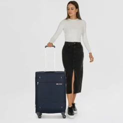 Samsonite Weichgepäck|4-Rollen Koffer<Base Boost Spinner 4-Rollen Trolley 66 cm navy blue