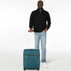 Samsonite Weichgepäck Kabinengepäck|2-Rollen Kabinentrolleys<Base Breeze 2 Rollen Kabinentrolley 45 cm petrol blue