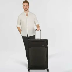 Samsonite Weichgepäck|4-Rollen Koffer<B-Lite Icon Spinner 4-Rollen Trolley 78 cm eco black