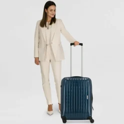 Clearance Samsonite Chronolite 4 Rollen Trolley 68 cm electric blue