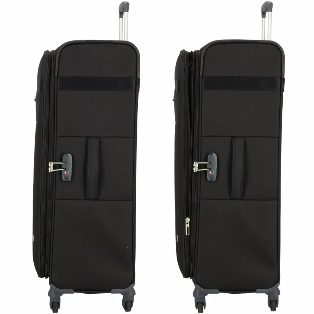 Discount Samsonite Citybeat 4 Rollen Trolley 78 cm mit Dehnfalte black