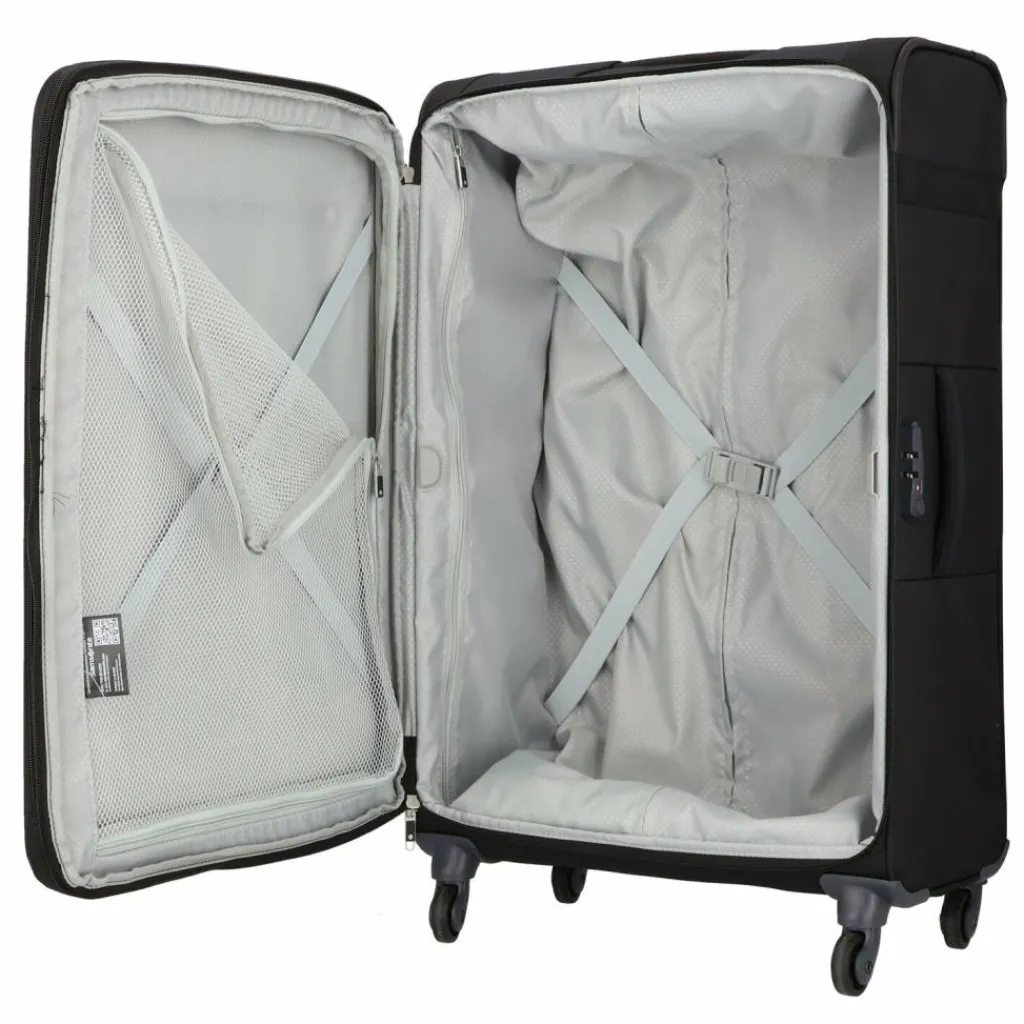 Discount Samsonite Citybeat 4 Rollen Trolley 78 cm mit Dehnfalte black