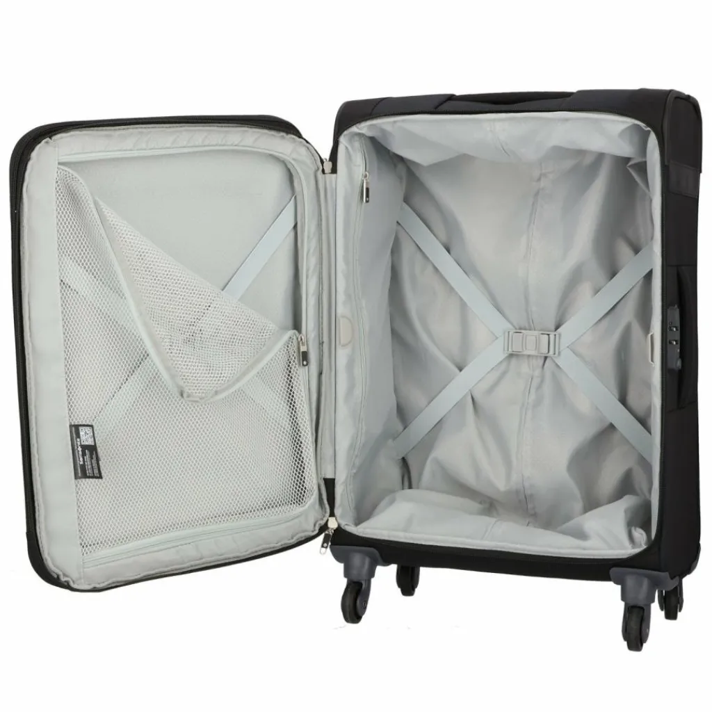 Samsonite Weichgepäck|4-Rollen Koffer<Citybeat 4 Rollen Trolley 66 cm mit Dehnfalte black