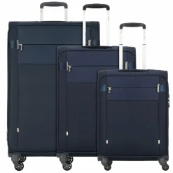 New Samsonite Citybeat 4 Rollen Kofferset 3-teilig mit Dehnfalte navy blue