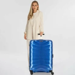 Samsonite Firelite Spinner 4-Rollen Trolley 81 cm pacific blue