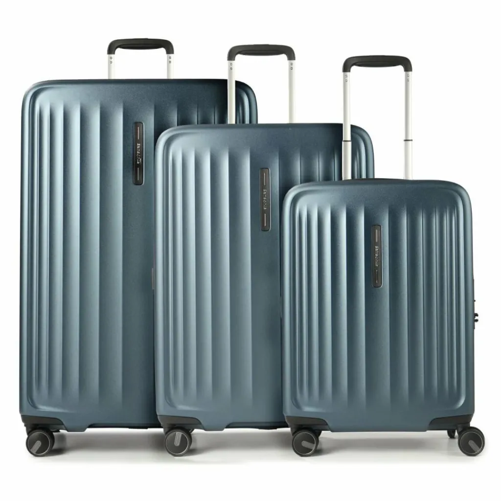 Hot Samsonite Fyrm 4 Rollen Kofferset 3-teilig mit Dehnfalte steel blue