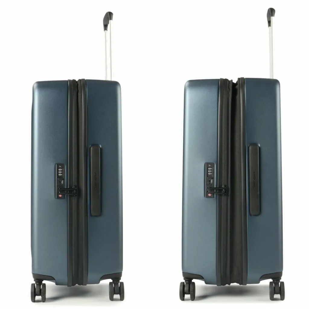 Hot Samsonite Fyrm 4 Rollen Kofferset 3-teilig mit Dehnfalte steel blue
