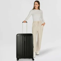 Samsonite Hartgepäck|4-Rollen Koffer<Fyrm 4 Rollen Trolley L 77 cm mit Dehnfalte graphite
