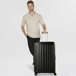 Samsonite Hartgepäck|4-Rollen Koffer<Fyrm 4 Rollen Trolley L 77 cm mit Dehnfalte graphite