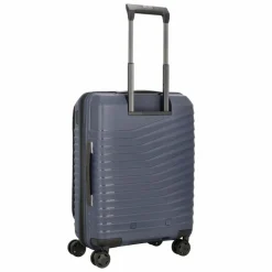 Samsonite Hartgepäck Kabinengepäck|4-Rollen Kabinentrolleys<Intuo 4 Rollen Kabinentrolley 55 cm Laptopfach mit Dehnfalte blue nights