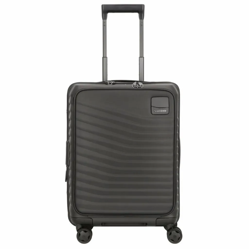 Samsonite Hartgepäck Kabinengepäck|4-Rollen Kabinentrolleys<Intuo 4 Rollen Kabinentrolley 55 cm Laptopfach mit Dehnfalte black
