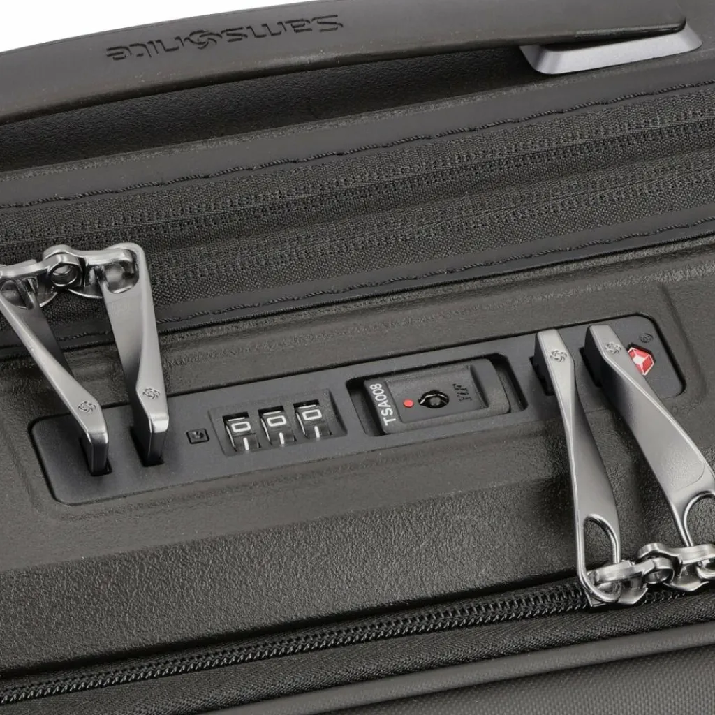 Samsonite Hartgepäck Kabinengepäck|4-Rollen Kabinentrolleys<Intuo 4 Rollen Kabinentrolley 55 cm Laptopfach mit Dehnfalte black