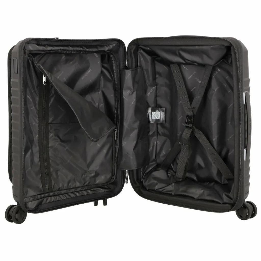 Samsonite Hartgepäck Kabinengepäck|4-Rollen Kabinentrolleys<Intuo 4 Rollen Kabinentrolley 55 cm Laptopfach mit Dehnfalte black