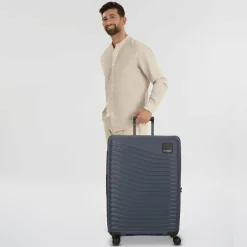 Samsonite Hartgepäck|4-Rollen Koffer<Intuo 4 Rollen Trolley L 75 cm mit Dehnfalte blue nights