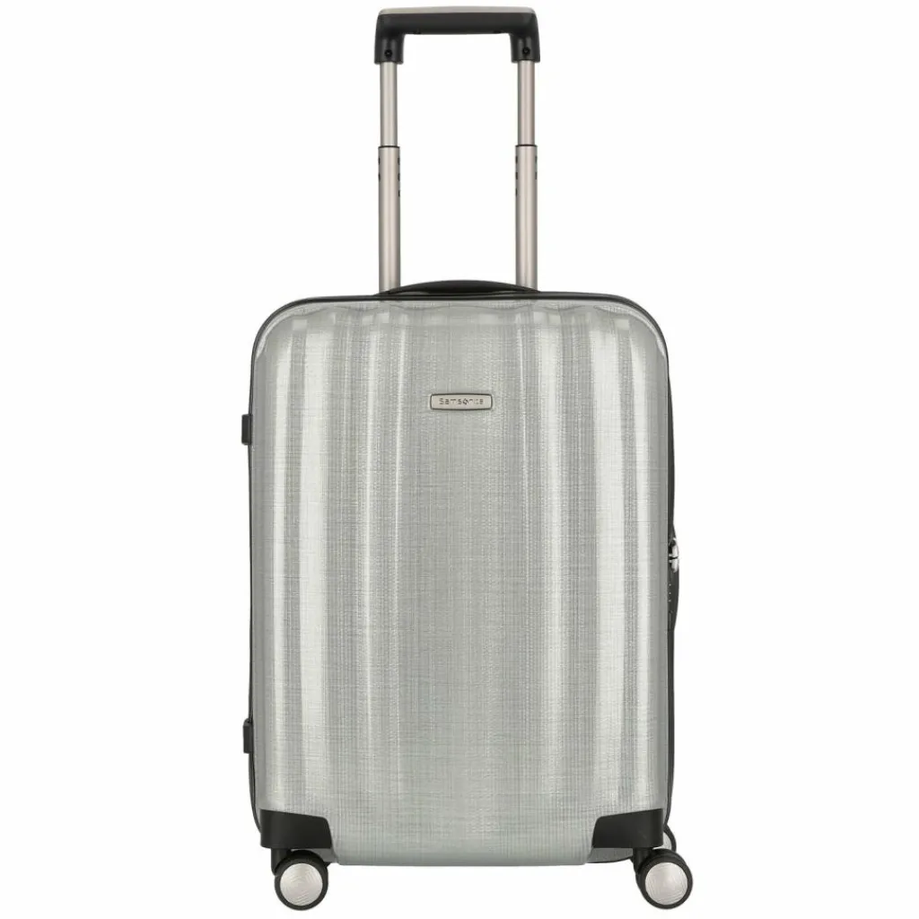 Samsonite Hartgepäck Kabinengepäck|4-Rollen Kabinentrolleys<Lite Cube Spinner 4-Rollen Kabinentrolley 55 cm silver