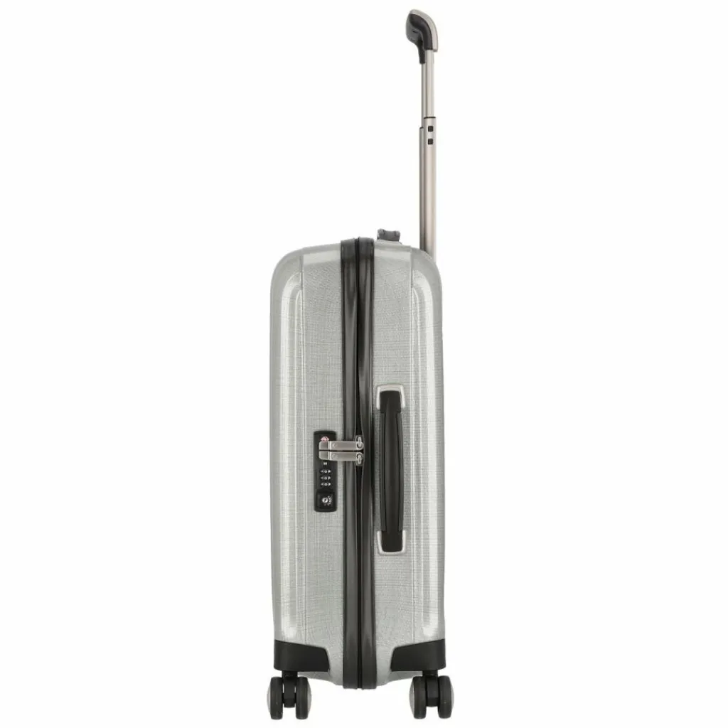 Samsonite Hartgepäck Kabinengepäck|4-Rollen Kabinentrolleys<Lite Cube Spinner 4-Rollen Kabinentrolley 55 cm silver