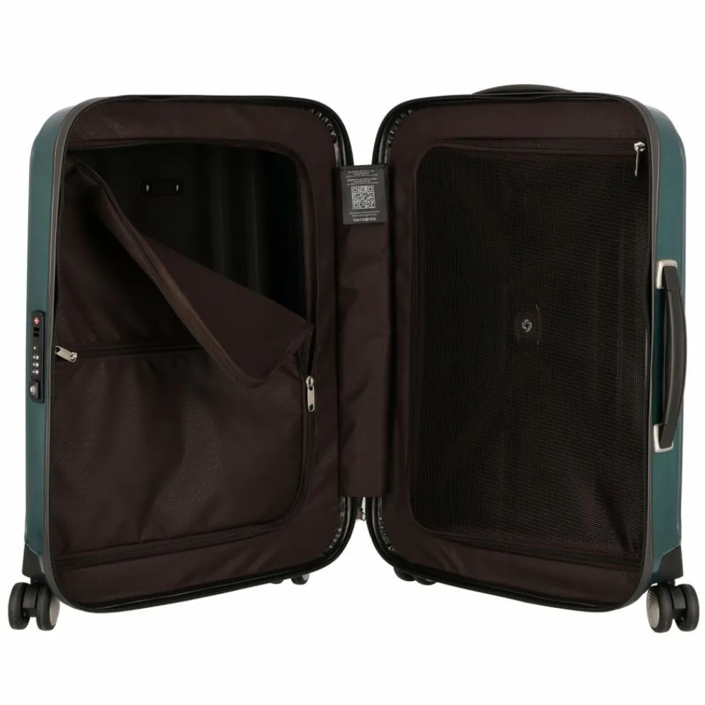 Samsonite Hartgepäck Kabinengepäck|4-Rollen Kabinentrolleys<Lite Cube Spinner 4-Rollen Kabinentrolley 55 cm racing green
