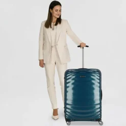 Samsonite Lite Shock Spinner 4-Rollen Trolley 75 cm petrol blue