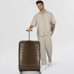Samsonite Hartgepäck|4-Rollen Koffer<Lite Shock Spinner 4-Rollen Trolley 75 cm sand