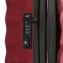 Clearance Samsonite Lite-Shock 4 Rollen Trolley 69 cm fiery red
