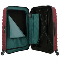 Clearance Samsonite Lite-Shock 4 Rollen Trolley 69 cm fiery red