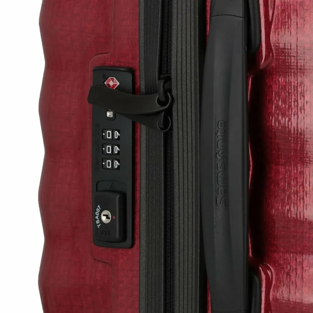 Samsonite Hartgepäck Kabinengepäck|4-Rollen Kabinentrolleys<Lite-Shock 4 Rollen Kabinentrolley 54 cm fiery red