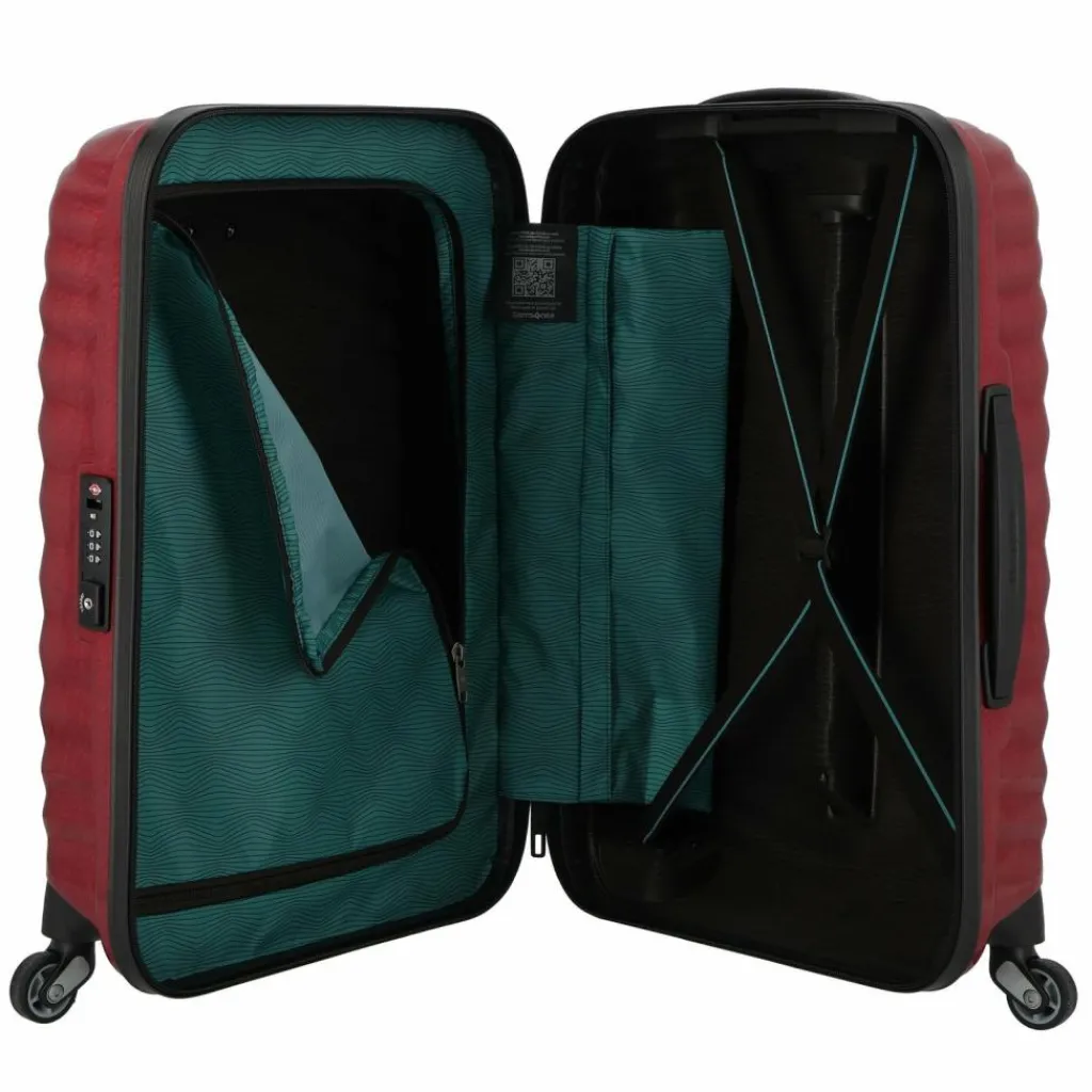Samsonite Hartgepäck Kabinengepäck|4-Rollen Kabinentrolleys<Lite-Shock 4 Rollen Kabinentrolley 54 cm fiery red