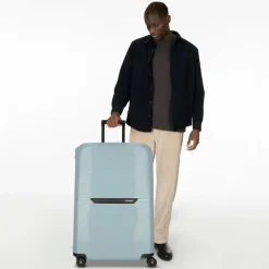 Samsonite Hartgepäck|4-Rollen Koffer<Magnum Eco 4 Rollen Trolley 81 cm ice blue