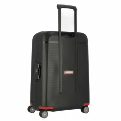 Samsonite Hartgepäck|4-Rollen Koffer<Magnum Eco 4 Rollen Trolley 69 cm black-red