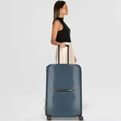 Samsonite Hartgepäck|4-Rollen Koffer<Magnum Eco 4 Rollen Trolley 81 cm midnight blue