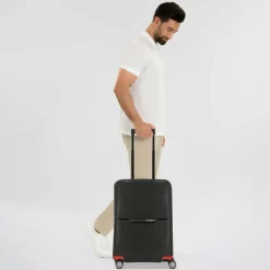 Samsonite 4-Rollen Kabinentrolleys|Hartgepäck<Magnum Eco 4 Rollen Kabinentrolley 55 cm black-red