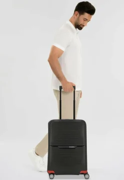 Samsonite 4-Rollen Kabinentrolleys|Hartgepäck<Magnum Eco 4 Rollen Kabinentrolley 55 cm black-red