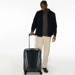 Samsonite Hartgepäck Kabinengepäck|4-Rollen Kabinentrolleys<Major-Lite 4 Rollen Kabinentrolley 55 cm mit Dehnfalte midnight blue