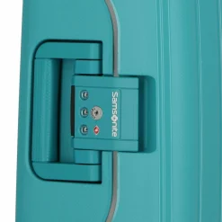 Samsonite Hartgepäck Kabinengepäck|4-Rollen Kabinentrolleys<S'Cure Spinner 4-Rollen Kabinentrolley 55 cm aqua blue