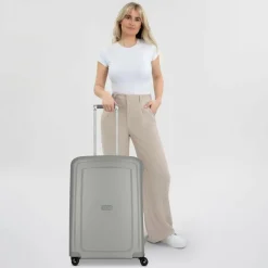 Samsonite Hartgepäck|4-Rollen Koffer<S'Cure Spinner 4-Rollen Trolley 69 cm silver coloured