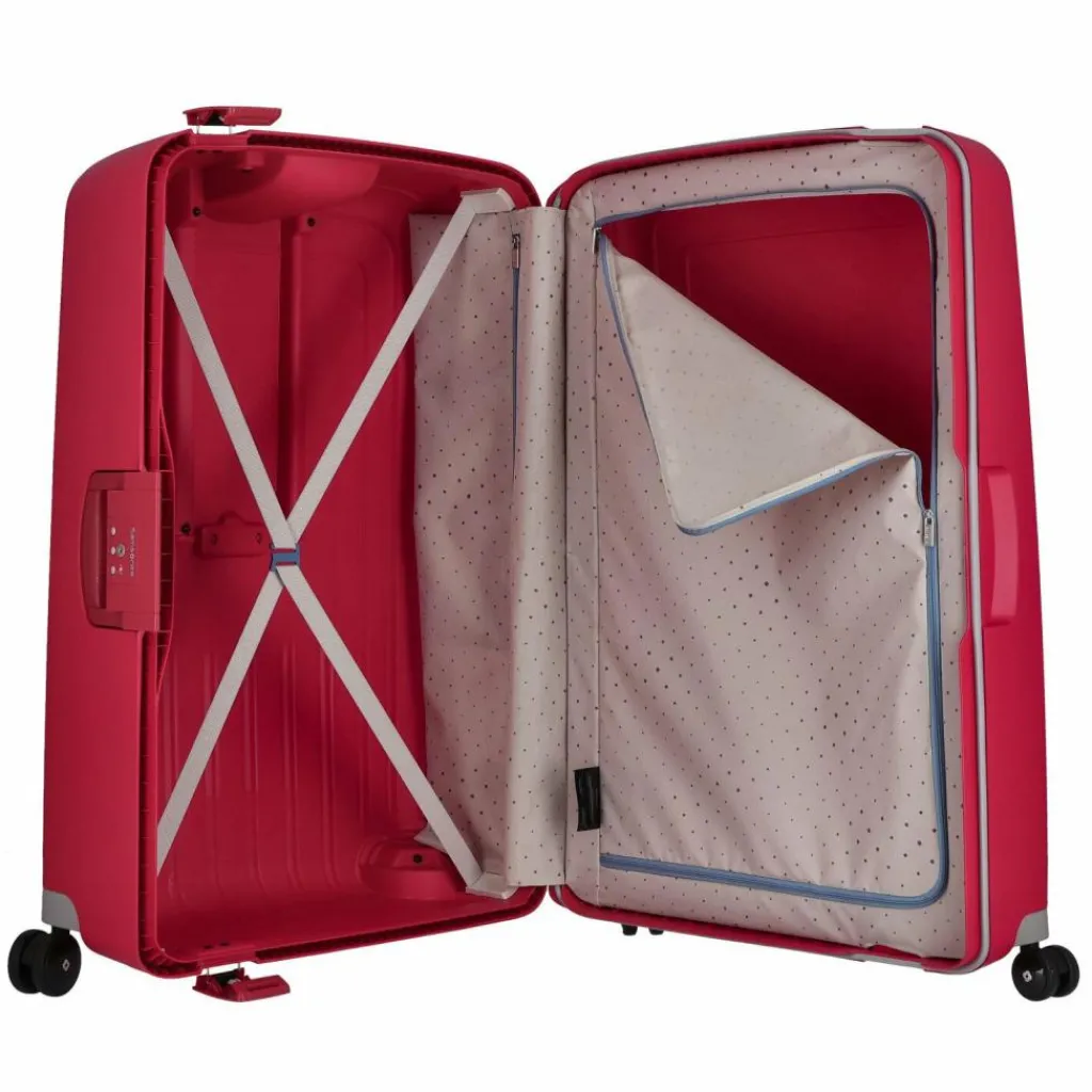 Best Samsonite S'Cure Spinner 4-Rollen Trolley 81 cm crimson red