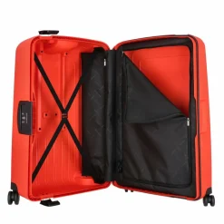 Hot Samsonite S'Cure Spinner 4-Rollen Trolley 75 cm fluo red capri