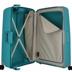 Samsonite Hartgepäck|4-Rollen Koffer<S'Cure Spinner 4-Rollen Trolley 81 cm aqua blue
