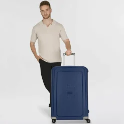 Outlet Samsonite S'Cure Spinner 4-Rollen Trolley 75 cm dark blue