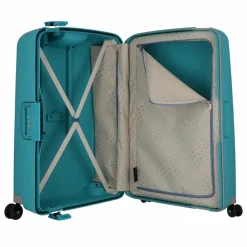 Samsonite S'Cure Spinner 4-Rollen Trolley 75 cm aqua blue